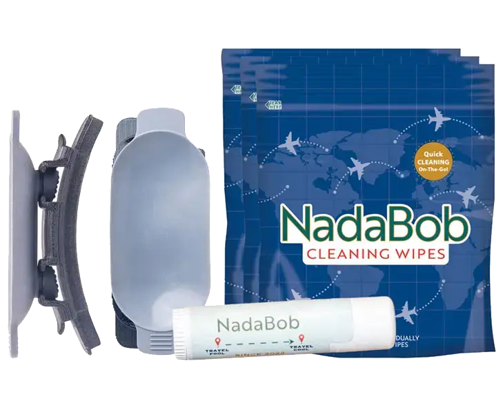 2 NadaBobs + 2 Packs of Wipes + FREE Travel Balm Stick